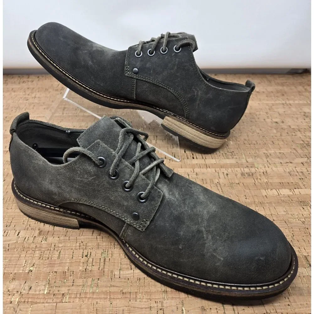 Ecco Kenton Shoes‎ Mens 7-7.5 EU41 Dress Office Casual Tarmac